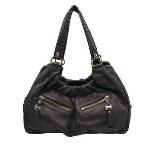 B. Makowsky Brown Leather Handbag